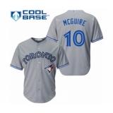 Youth Toronto Blue Jays #10 Reese McGuire Authentic Grey Road Baseball Player Jersey