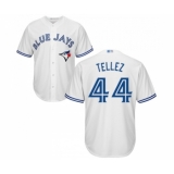 Men's Toronto Blue Jays #44 Rowdy Tellez Replica White Home Baseball Jersey