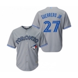 Men's Toronto Blue Jays #27 Vladimir Guerrero Jr. Replica Grey Road Baseball Jersey