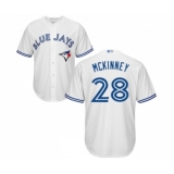 Youth Toronto Blue Jays #28 Billy McKinney Replica White Home Baseball Jersey