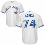Youth Majestic Toronto Blue Jays #74 Jaime Garcia Authentic White Home MLB Jersey