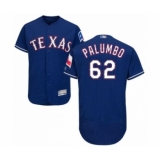 Men's Texas Rangers #62 Joe Palumbo Royal Blue Alternate Flex Base Authentic Collection Baseball Player Jersey