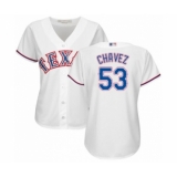 Women's Texas Rangers #53 Jesse Chavez Authentic White Home Cool Base Baseball Player Jersey