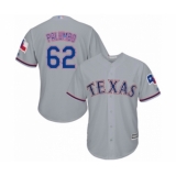 Youth Texas Rangers #62 Joe Palumbo Authentic Grey Road Cool Base Baseball Player Jersey
