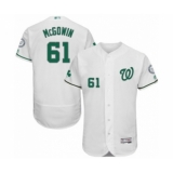 Men's Washington Nationals #61 Kyle McGowin White Celtic Flexbase Authentic Collection Baseball Player Jersey