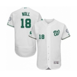 Men's Washington Nationals #18 Jake Noll Red Alternate Flex Base Authentic Collection Baseball Player Jersey