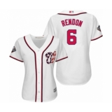 Women's Washington Nationals #6 Anthony Rendon Authentic White Home Cool Base 2019 World Series Bound Baseball Jersey