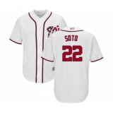 Men's Washington Nationals #22 Juan Soto Replica White Home Cool Base Baseball Jersey