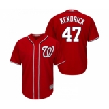 Youth Washington Nationals #47 Howie Kendrick Replica Red Alternate 1 Cool Base Baseball Jersey