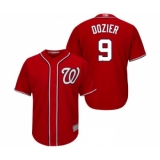 Youth Washington Nationals #9 Brian Dozier Replica Red Alternate 1 Cool Base Baseball Jersey