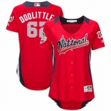 Women's Majestic Washington Nationals #62 Sean Doolittle Game Red National League 2018 MLB All-Star MLB Jersey