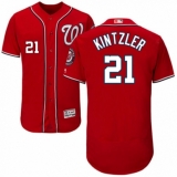 Men's Majestic Washington Nationals #21 Brandon Kintzler Red Alternate Flex Base Authentic Collection MLB Jersey