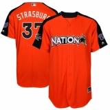 Youth Majestic Washington Nationals #37 Stephen Strasburg Replica Orange National League 2017 MLB All-Star MLB Jersey