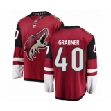 Youth Arizona Coyotes #40 Michael Grabner Authentic Burgundy Red Home Fanatics Branded Breakaway NHL Jersey