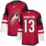 Youth Adidas Arizona Coyotes #13 Freddie Hamilton Authentic Burgundy Red Home NHL Jersey