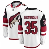Men's Arizona Coyotes #35 Louis Domingue Fanatics Branded White Away Breakaway NHL Jersey