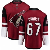 Men's Arizona Coyotes #67 Lawson Crouse Fanatics Branded Burgundy Red Home Breakaway NHL Jersey
