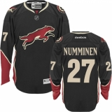 Women's Reebok Arizona Coyotes #27 Teppo Numminen Premier Black Third NHL Jersey