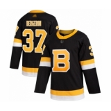 Men's Boston Bruins #37 Patrice Bergeron Authentic Black Alternate Hockey Jersey