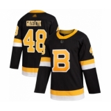 Youth Boston Bruins #48 Matt Grzelcyk Authentic Black Alternate Hockey Jersey