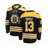 Men's Boston Bruins #13 Charlie Coyle Authentic Black Home Fanatics Branded Breakaway Hockey Jersey
