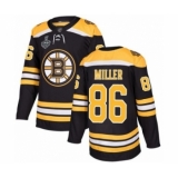 Youth Boston Bruins #86 Kevan Miller Authentic Black Home 2019 Stanley Cup Final Bound Hockey Jersey