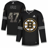 Men's Adidas Boston Bruins #47 Torey Krug Black Authentic Classic Stitched NHL Jersey