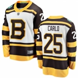 Youth Boston Bruins #25 Brandon Carlo White 2019 Winter Classic Fanatics Branded Breakaway NHL Jersey