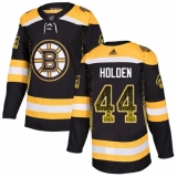 Men's Adidas Boston Bruins #44 Nick Holden Authentic Black Drift Fashion NHL Jersey