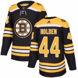 Men's Adidas Boston Bruins #44 Nick Holden Authentic Black Home NHL Jersey