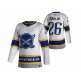 Men's Buffalo Sabres #26 Rasmus Dahlin White 2020-21 Reverse Retro Alternate Hockey Jersey