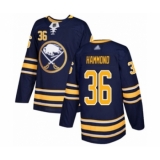 Men's Buffalo Sabres #36 Andrew Hammond Authentic Navy Blue Home Hockey Jersey