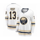 Women's Buffalo Sabres #13 Jimmy Vesey Fanatics Branded White 50th Season Breakaway Hockey Jersey