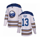 Youth Buffalo Sabres #13 Jimmy Vesey Authentic White 2018 Winter Classic Hockey Jersey