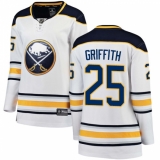 Women's Buffalo Sabres #25 Seth Griffith Fanatics Branded White Away Breakaway NHL Jersey