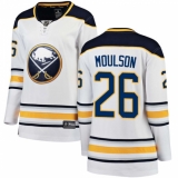 Women's Buffalo Sabres #26 Matt Moulson Fanatics Branded White Away Breakaway NHL Jersey