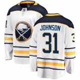 Men's Buffalo Sabres #31 Chad Johnson Fanatics Branded White Away Breakaway NHL Jersey