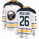 Youth Buffalo Sabres #26 Matt Moulson Fanatics Branded White Away Breakaway NHL Jersey