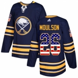 Youth Adidas Buffalo Sabres #26 Matt Moulson Authentic Navy Blue USA Flag Fashion NHL Jersey