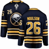 Men's Buffalo Sabres #26 Matt Moulson Fanatics Branded Navy Blue Home Breakaway NHL Jersey