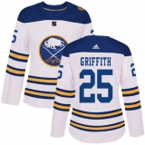 Women's Adidas Buffalo Sabres #25 Seth Griffith Authentic White 2018 Winter Classic NHL Jersey