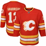 Youth Calgary Flames #13 Johnny Gaudreau Red 2020-21 Home Premier Player Jersey