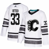 Men's Adidas Calgary Flames #33 David Rittich White 2019 All-Star Game Parley Authentic Stitched NHL Jersey