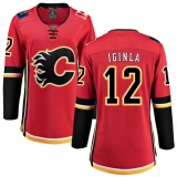 Women's Calgary Flames #12 Jarome Iginla Fanatics Branded Red Home Breakaway NHL Jersey