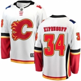 Youth Calgary Flames #34 Miikka Kiprusoff Fanatics Branded White Away Breakaway NHL Jersey
