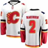 Men's Calgary Flames #2 Al MacInnis Fanatics Branded White Away Breakaway NHL Jersey