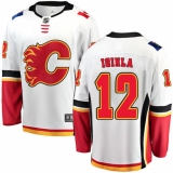 Men's Calgary Flames #12 Jarome Iginla Fanatics Branded White Away Breakaway NHL Jersey
