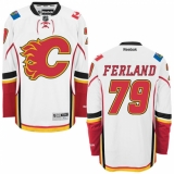 Youth Reebok Calgary Flames #79 Michael Ferland Authentic White Away NHL Jersey