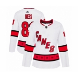 Women's Carolina Hurricanes #81 Jamieson Rees Authentic White Away Hockey Jersey
