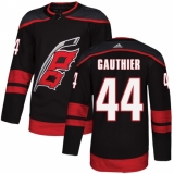 Men's Adidas Carolina Hurricanes #44 Julien Gauthier Premier Black Alternate NHL Jersey